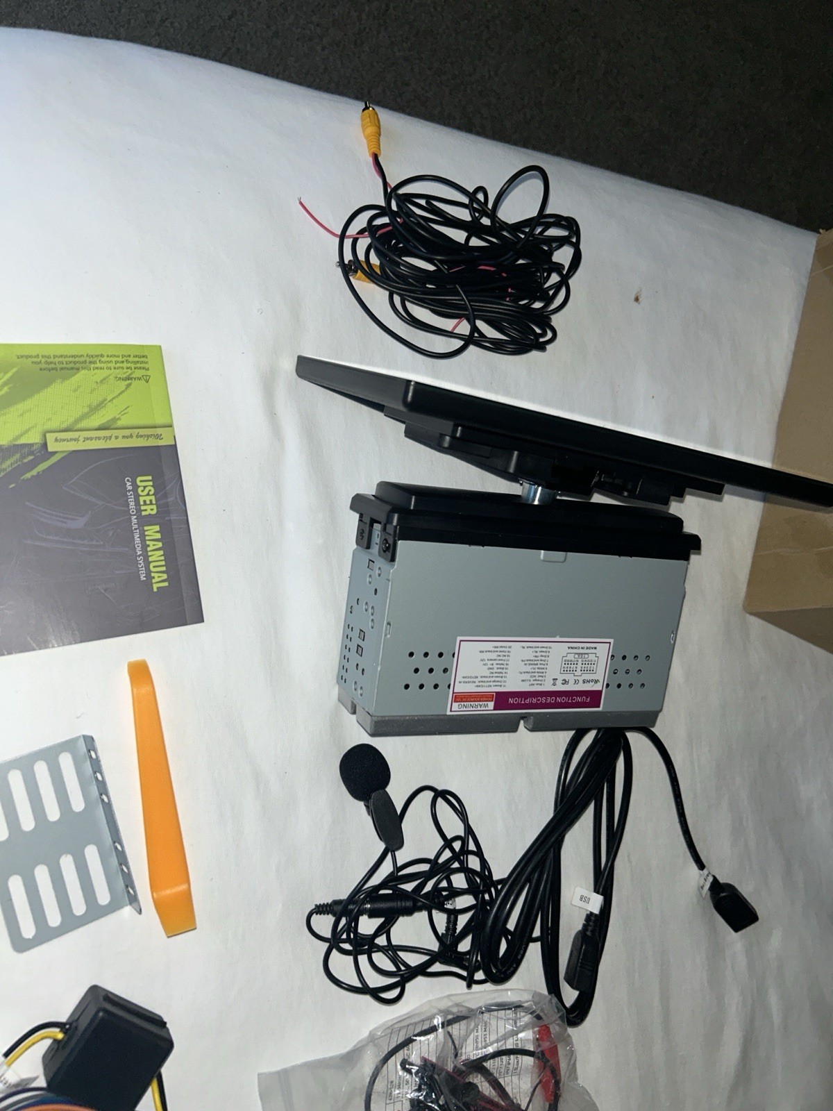 AK-7018B 1 DIN Touchscreen Digital Media Receiver w/ Bluetooth USB Aux