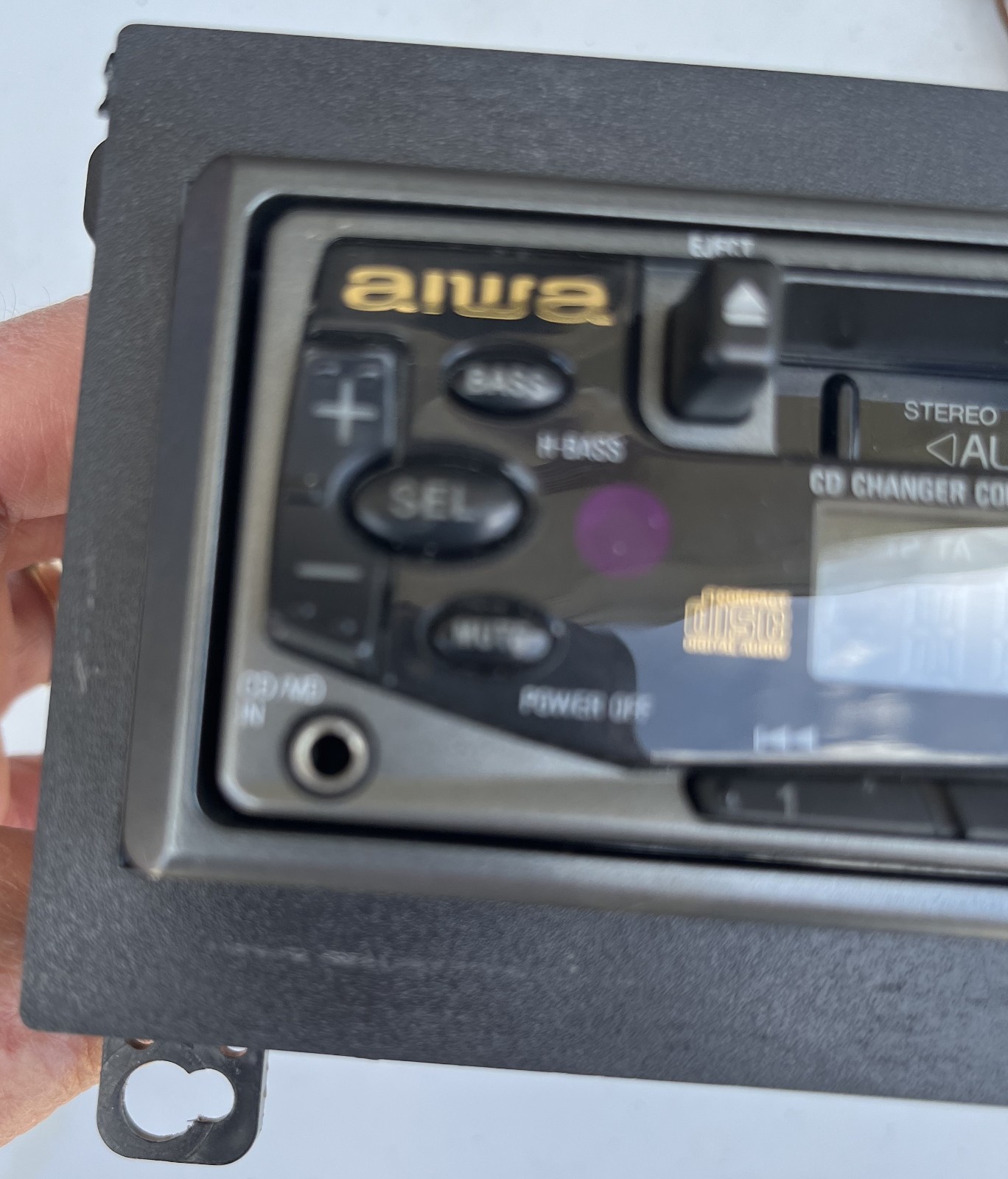 Aiwa Car Stereo/Cassette Player; Mopar & Other Mtg Brackets; Detachable Face