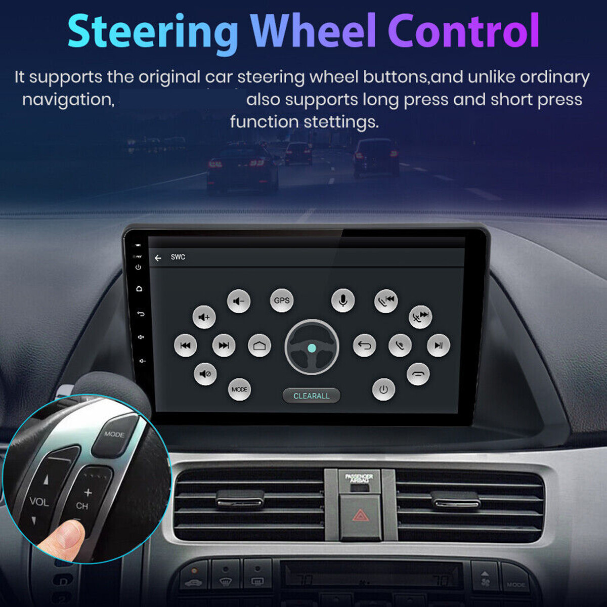 1280*800P Screen For Honda Odyssey 2005-2010 Android Stereo Radio Navi GPS Navi