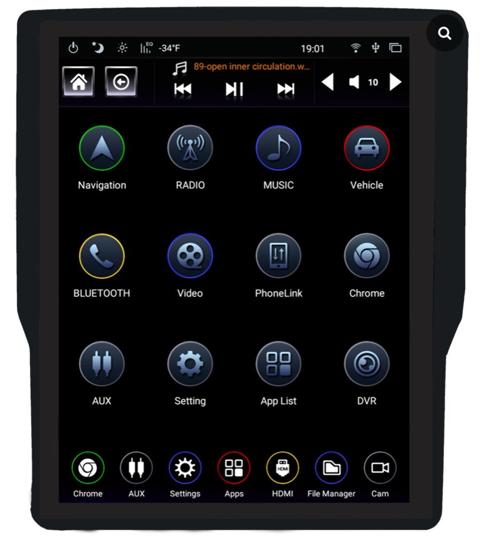 Linkswell – 2019-2024 Dodge Ram Generation 4 T-Style Radio (No HDMI Input) -TS-D