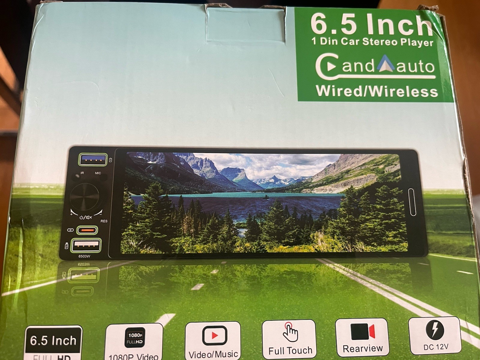 6.5 Inch 1 Din Car Stereo Player