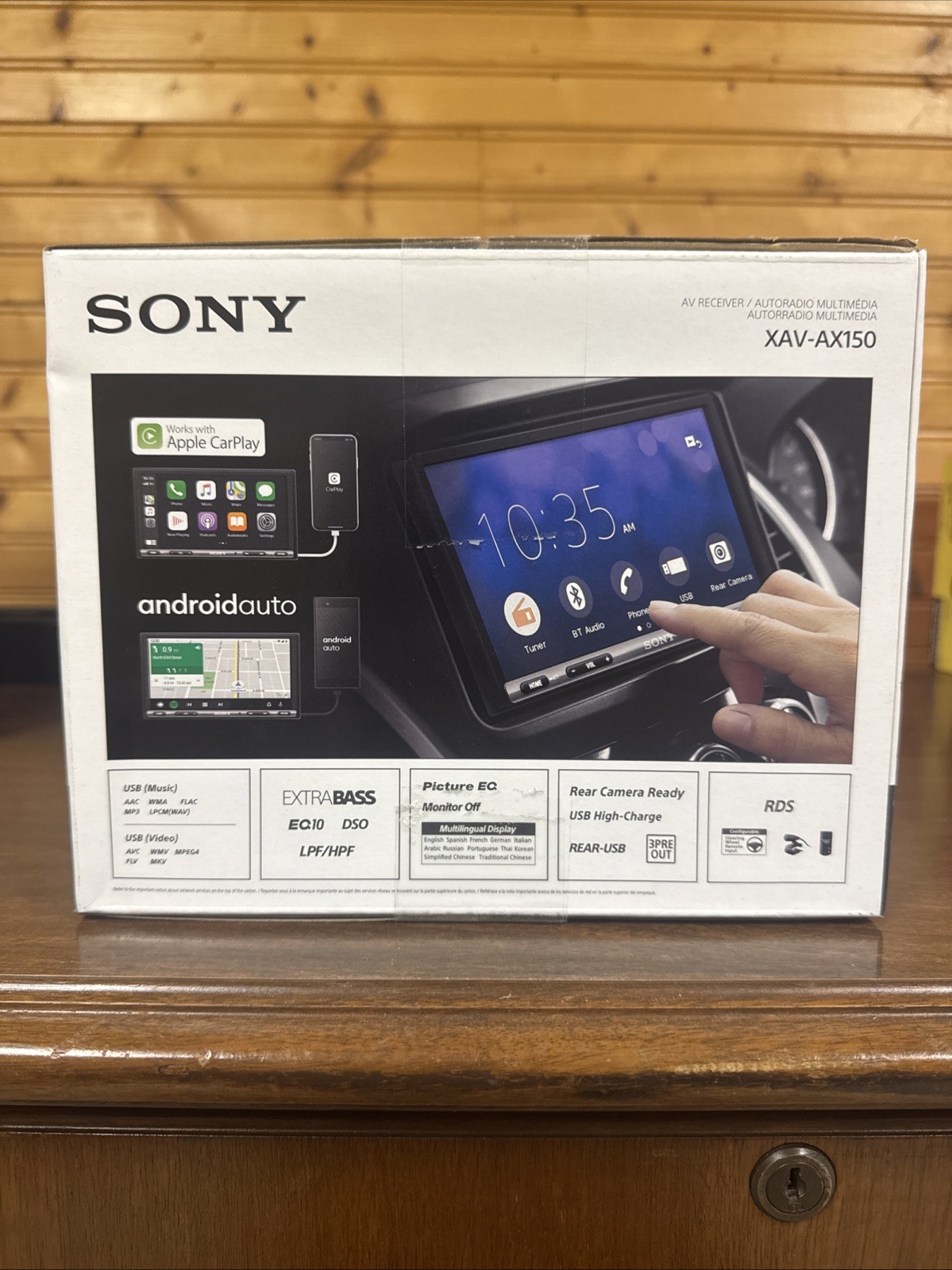 Sony XAV-AX150 Double Din 7″ CarPlay Auto Stereo Bluetooth Car Radio Head Unit