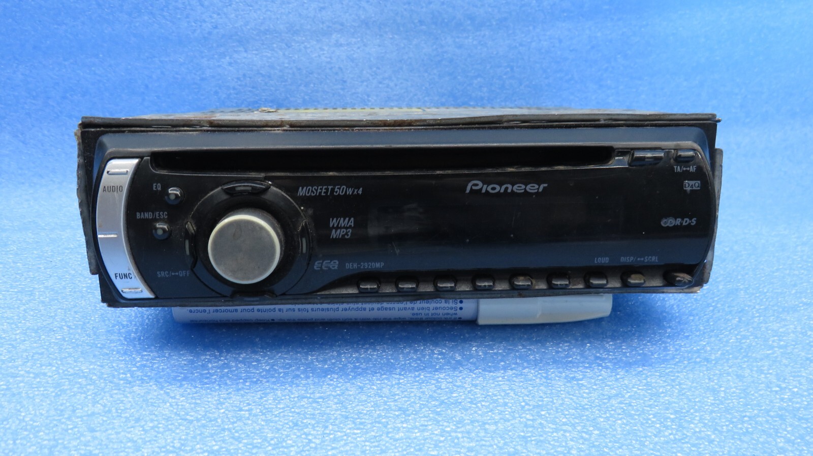 Pioneer Car Radio MP3 CD Unit Faceplate Head 50W x 4 DEH-2920MP