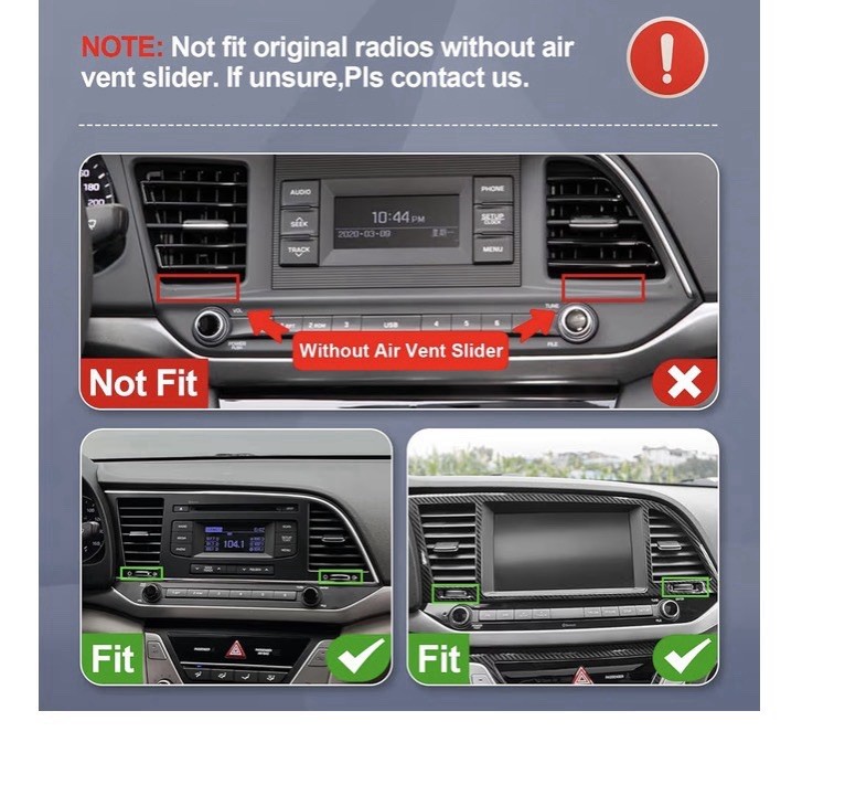 9 Inch IPS Touchscreen Android 14 Car Stereo for Hyundai Elantra 2016 2017 2018