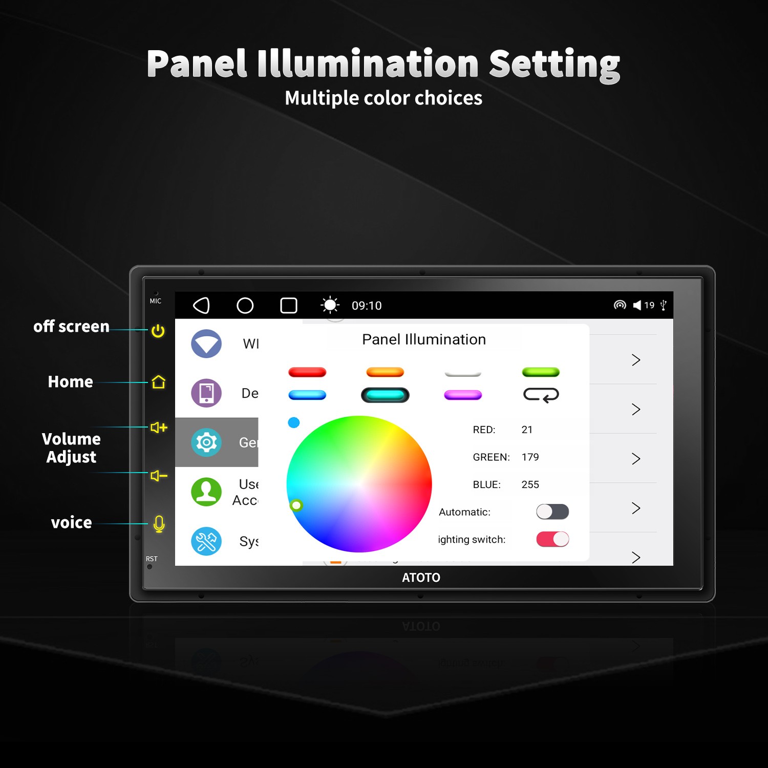ATOTO S8 Standard 7in 2 DIN Car Stereo Radios Wireless Android Auto & CarPlay,BT