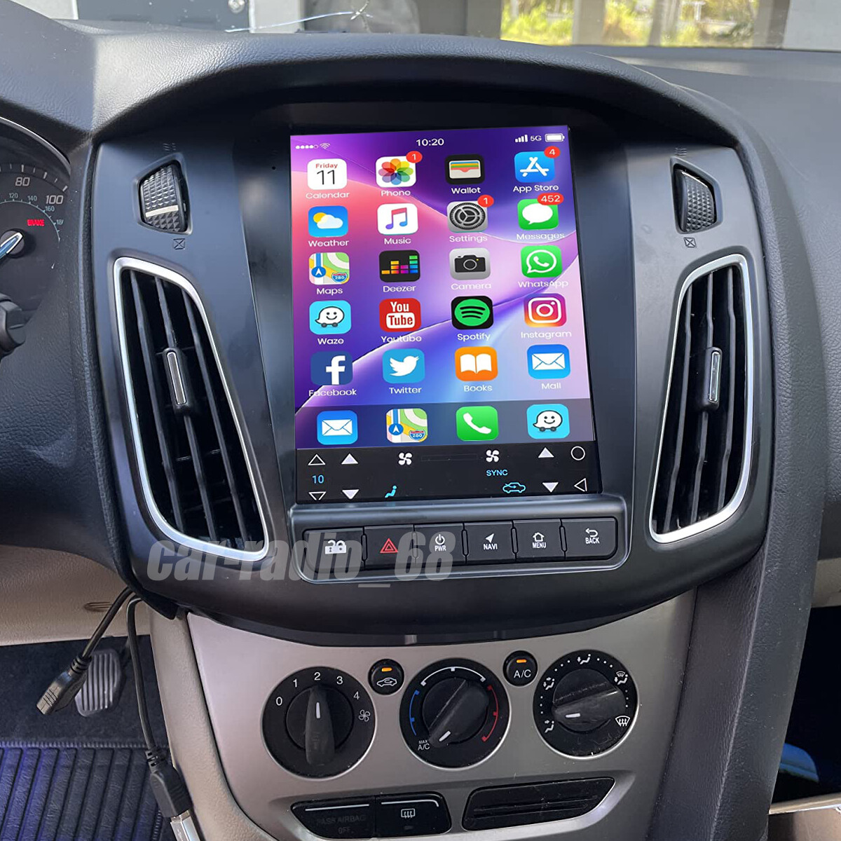 Android 15 Auto Apple Carplay Car Stereo Radio For Ford Focus 2012-2018 GPS Navi