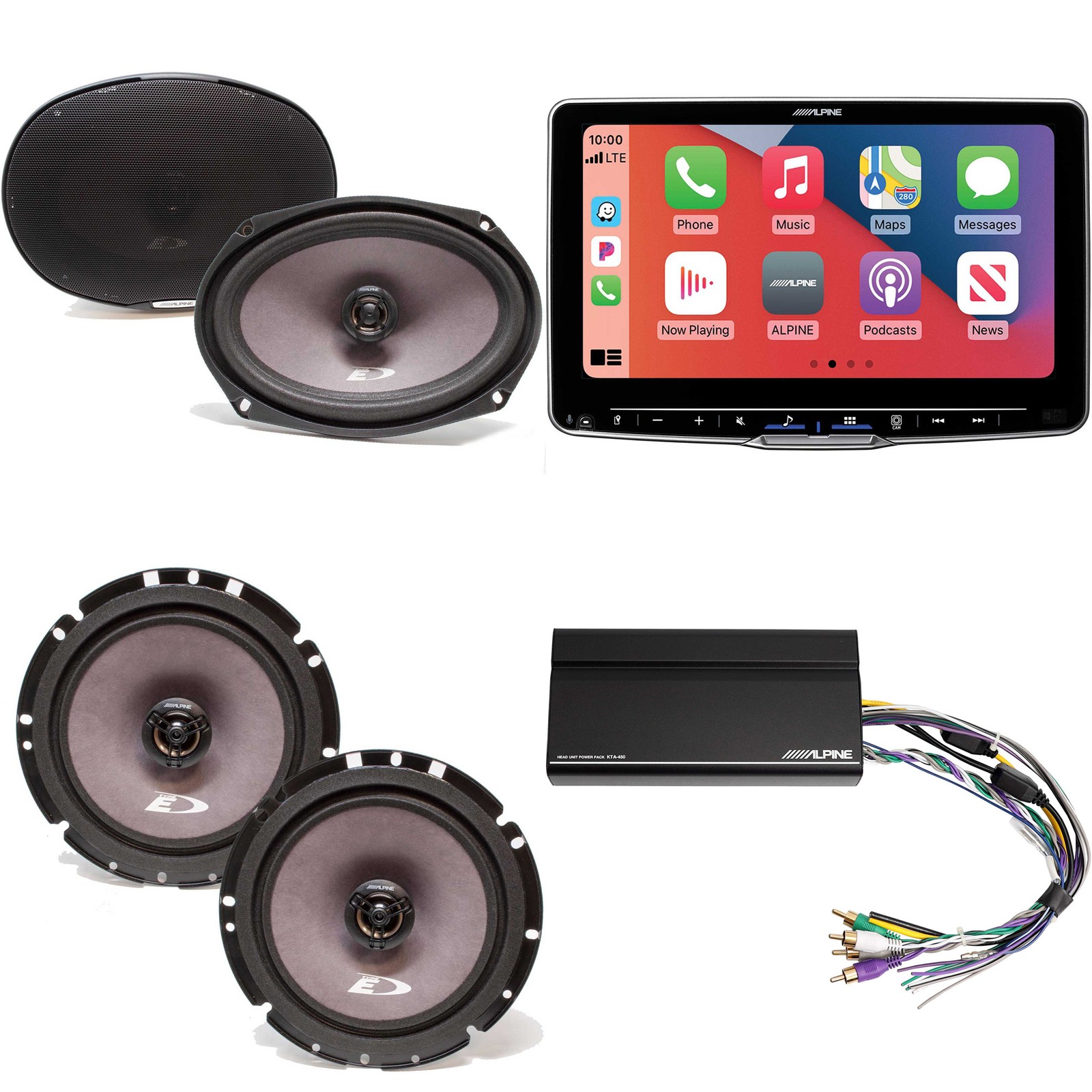 Alpine ILX-F509 Halo9 9″ Multimedia Touchscreen Receiver & Alpine Speaker Set