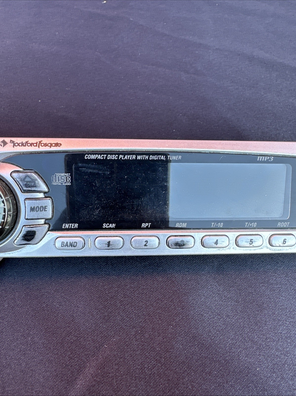 Rockford Fosgate RFX-9000 Faceplate only *UNTESTED *READ For PARTS OR REPAIR