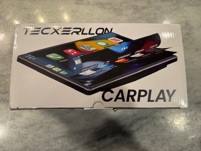 TECXERLLON 9″ Wireless Portable Carplay Screen & Android Auto Touch Screen Black