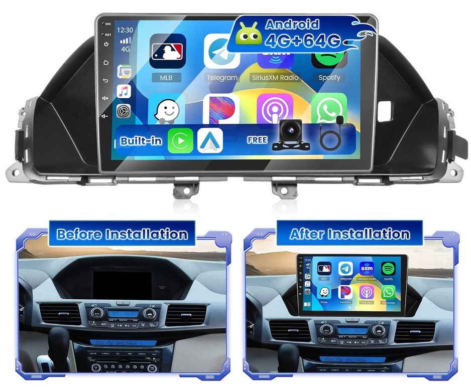 Honda Odyssey 8 Core 4+64GB 2011-2017 BT Radio CarPlay