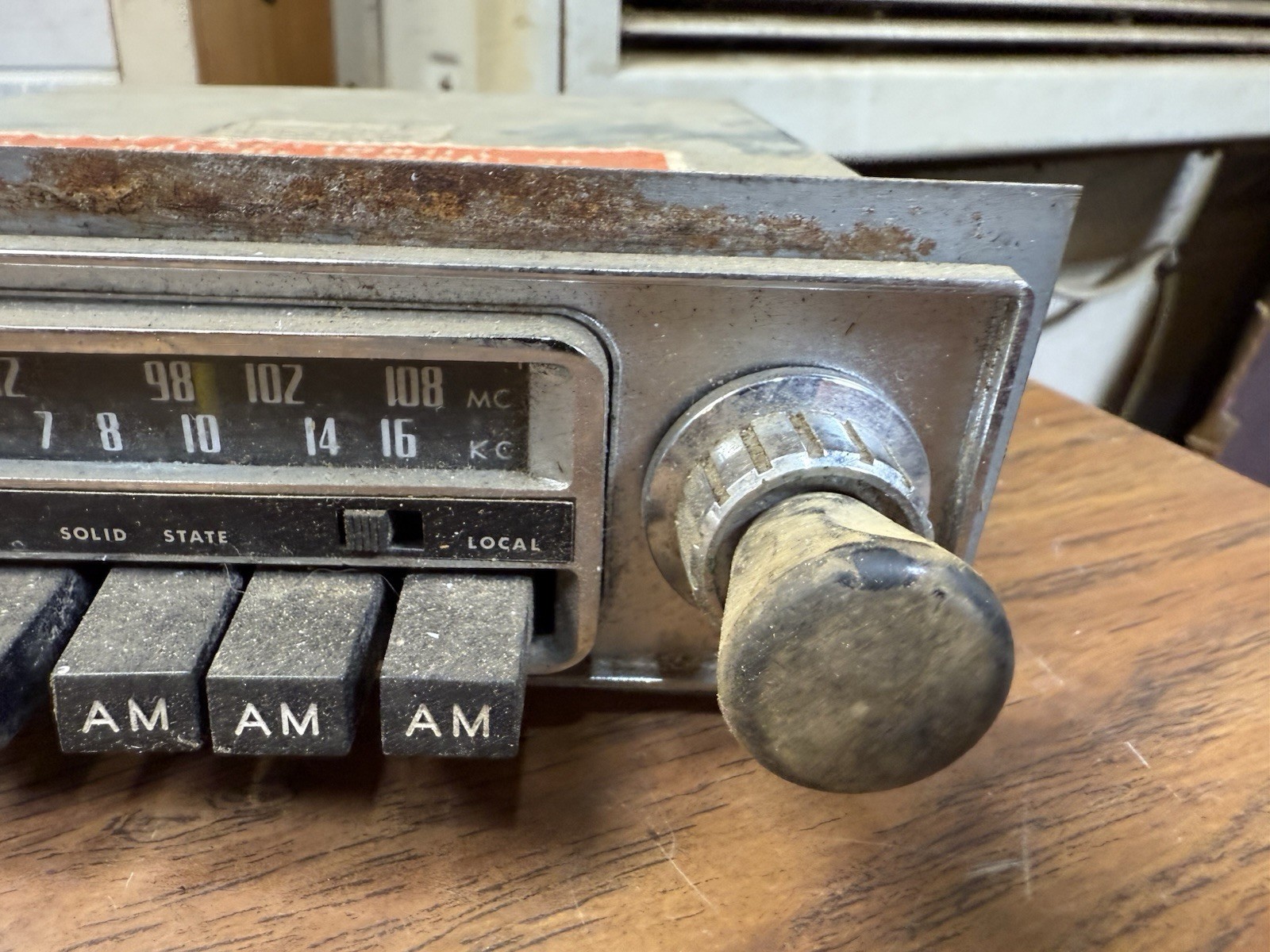 Audiovox C-520 AM/FM 12v 12 Volt Radio #1 Untested
