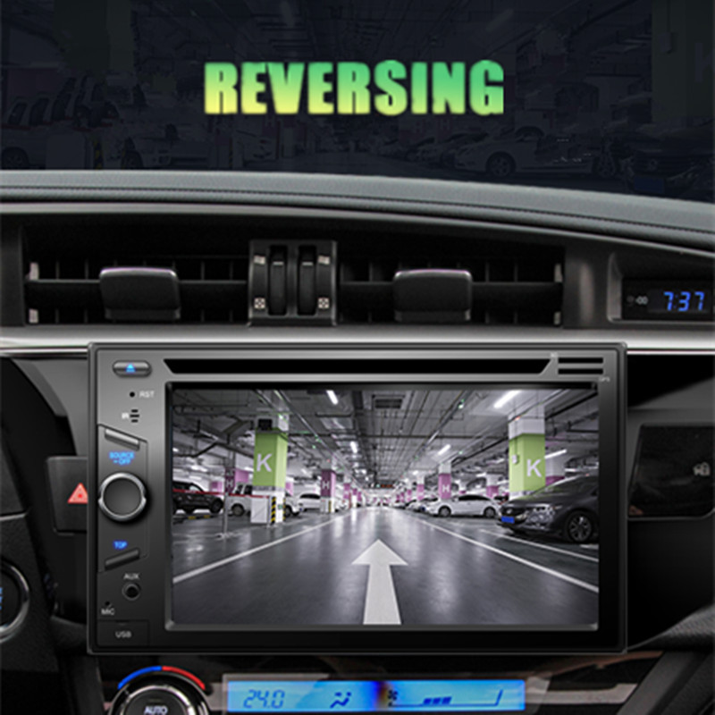 6.2 Inch 2 DIN Universal Car DVD CD Player Stereo Audio Multimedia For Carplay
