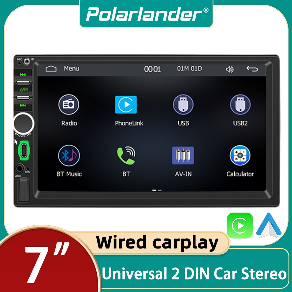 Wired CarPlay F7018C Reversing Image Car MP5 Player with Bluetooth &