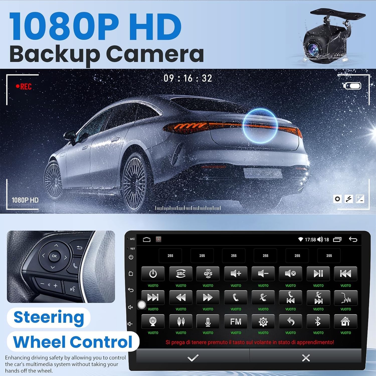 Android12 Apple CarPlay GPS Navi For Toyota Camry 2007-2011 Car Stereo Radio JBL