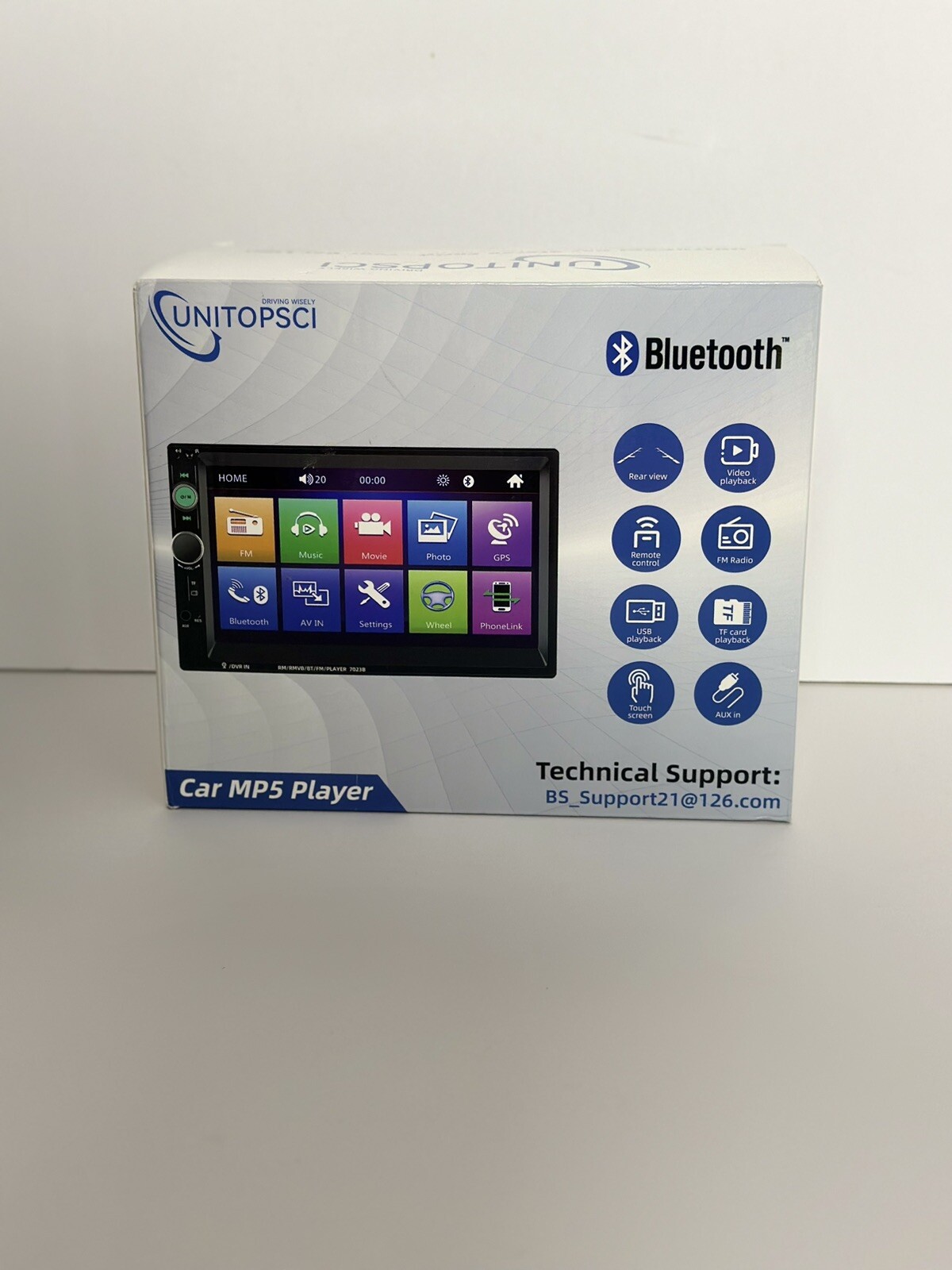 Car Stereo Double Din Bluetooth Car Radio 7 Inch MP5 Player HD Touch Screen(D25)
