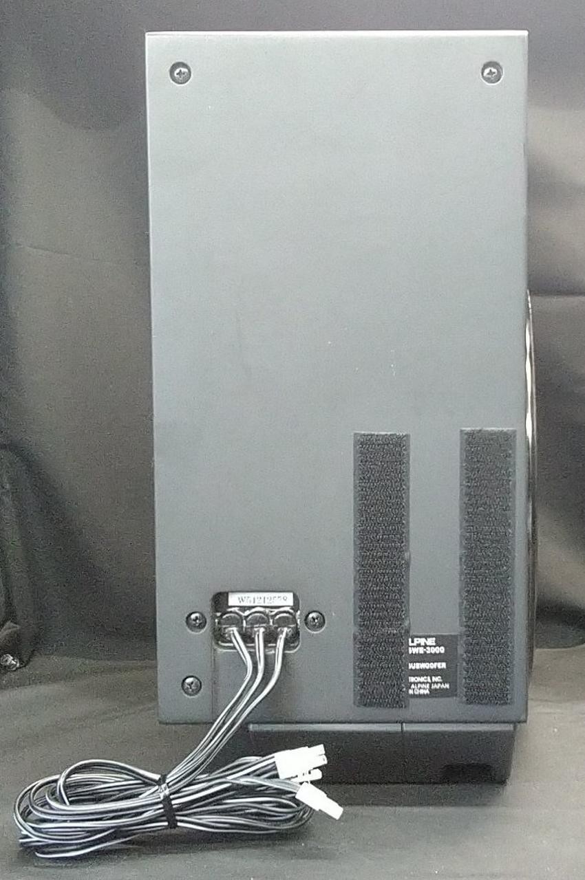 ALPINE SWE-3000 Powered Subwoofer Car Audio Speaker Wired Remote Tested Working