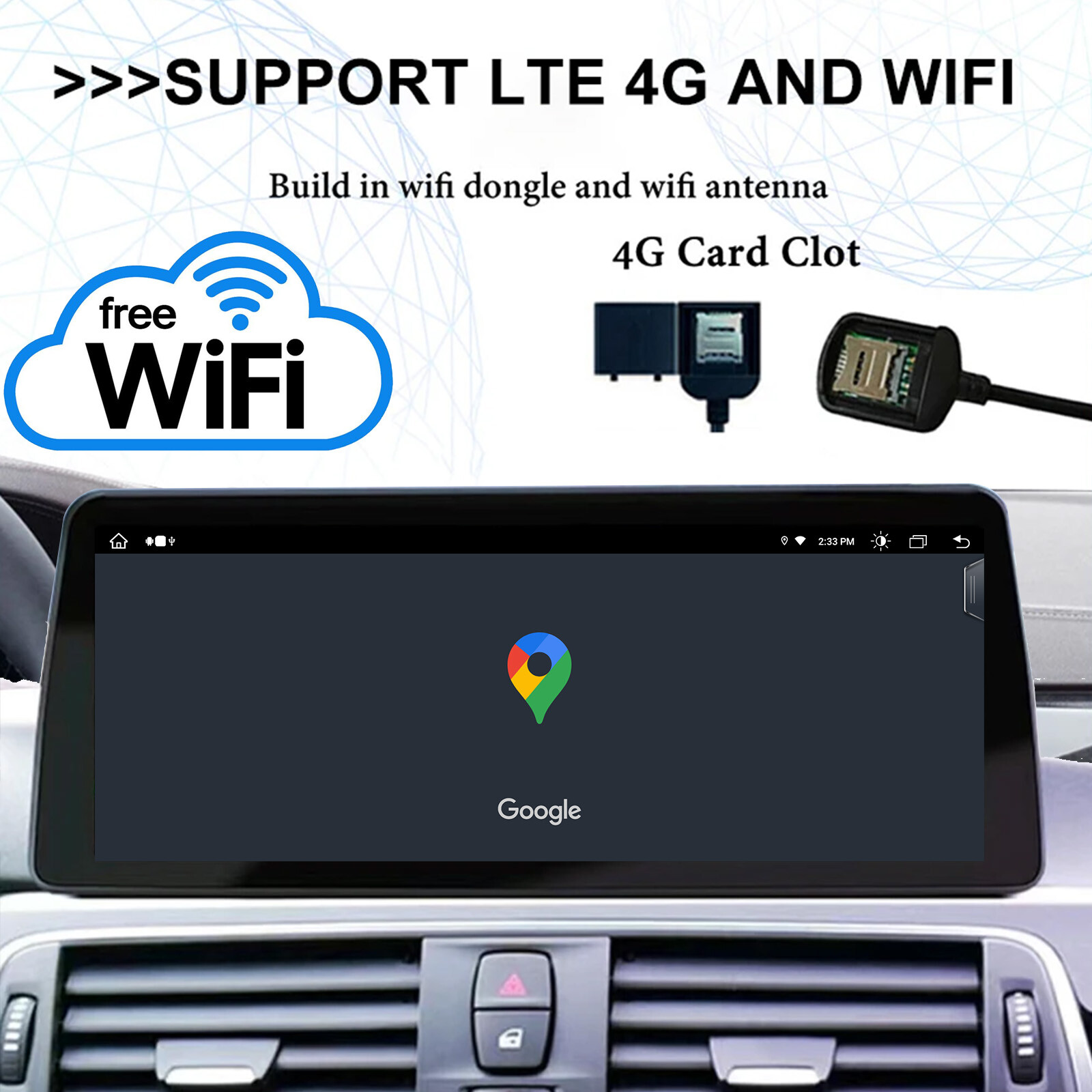 12.3” Car Radio Stereo Android GPS Carplay For BMW 5 Series E60 2004-2009 CCC
