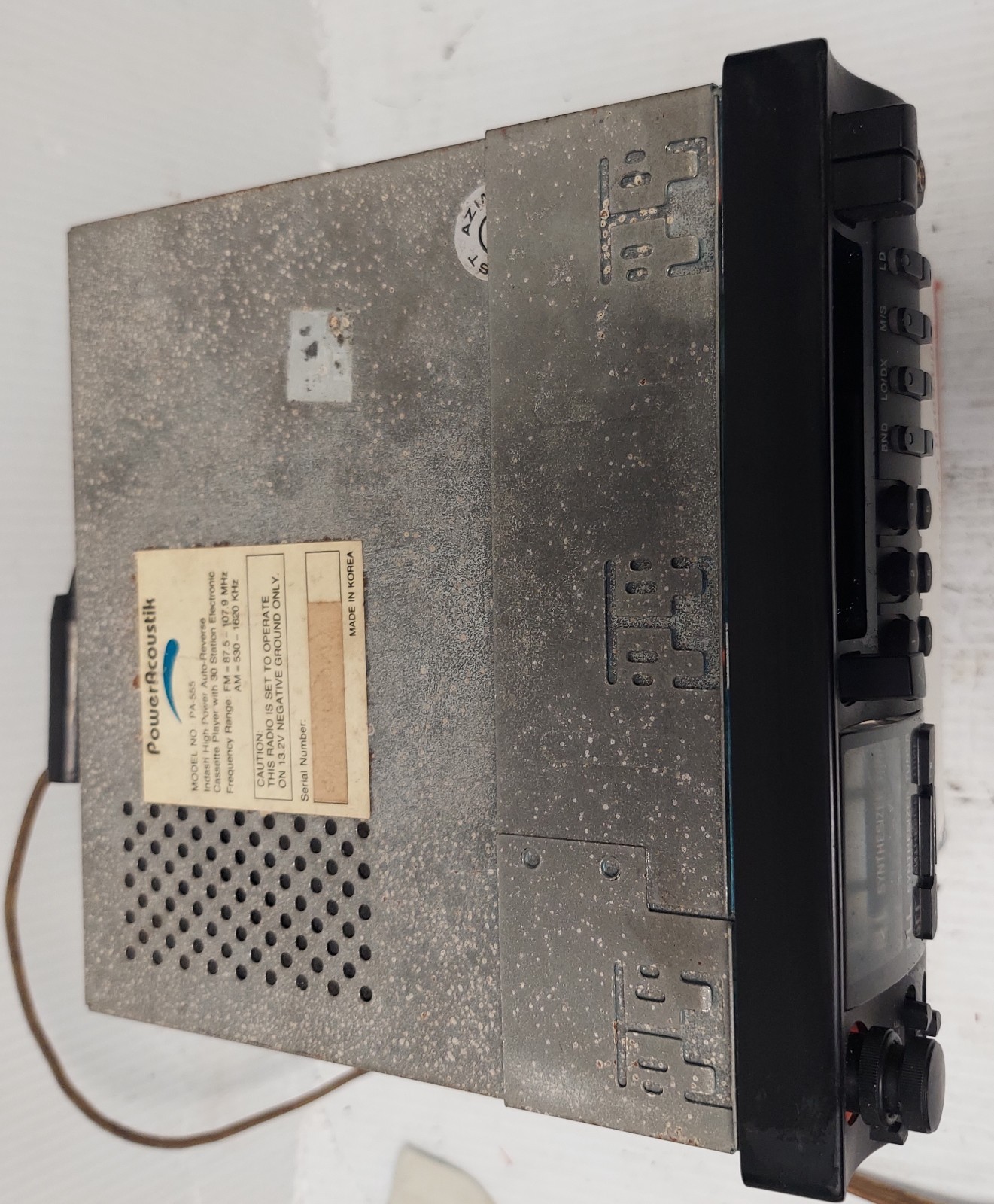 POWER ACOUSTIK – PA 555 CAR RADIO