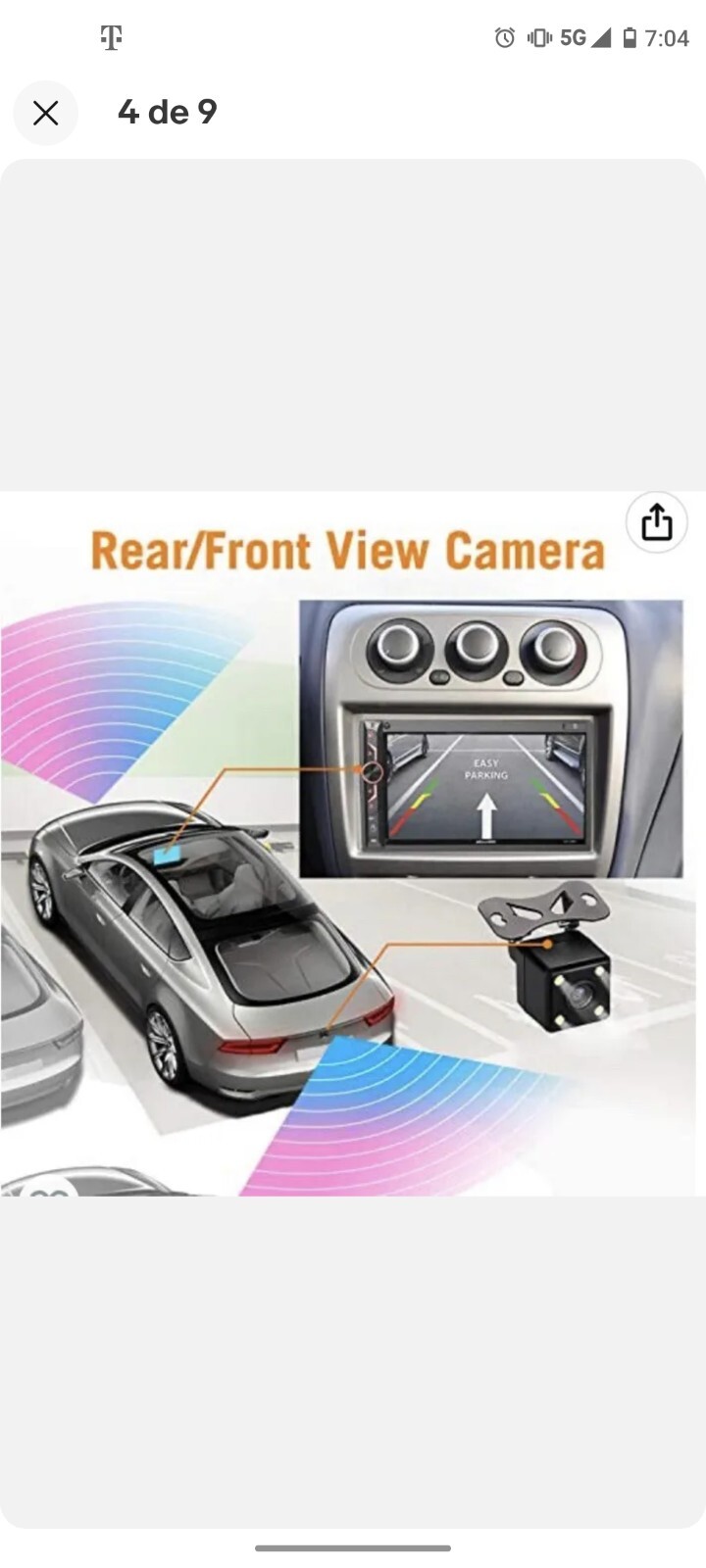 Car Stereo Driving Entertainment CA-70BT Black 7 Inch Double Din Apple Carplay