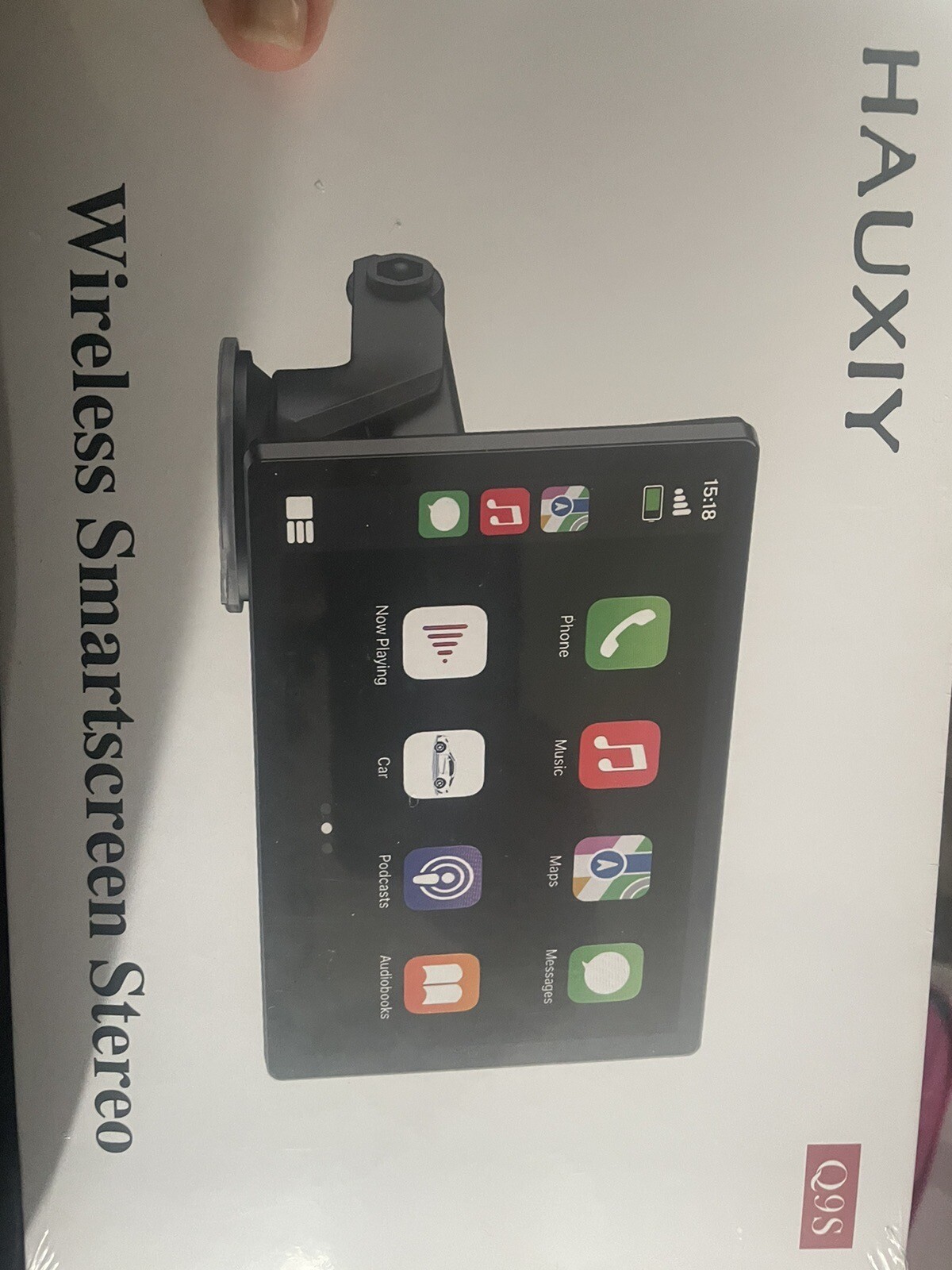 Wireless Apple Carplay with 2.5K Dash Cam, 9″ Touchscreen Car Stereo NEW