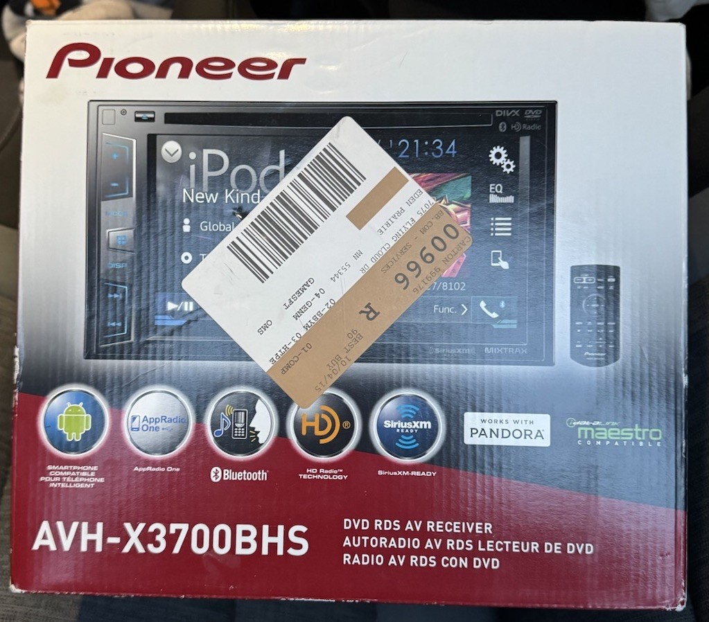 Pioneer AVH-X3700BHS DVD Receiver – Excellent Condition, Original Box & Remote I