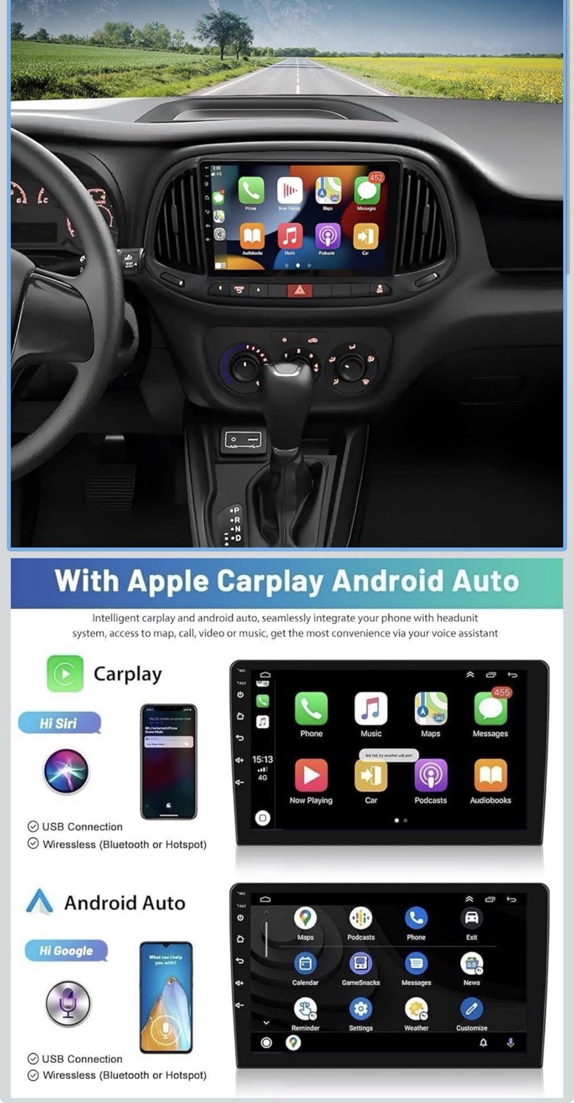 2015-21 Dodge RAM ProMaster Android 9” Touchscreen Car Radio + Backup Cam