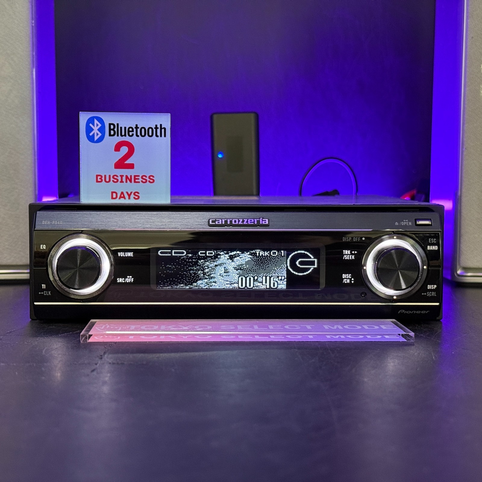 Pioneer Carrozzeria DEH-P940 CD Player DSP SFC AUX 1DIN Added BT Tested In Stock