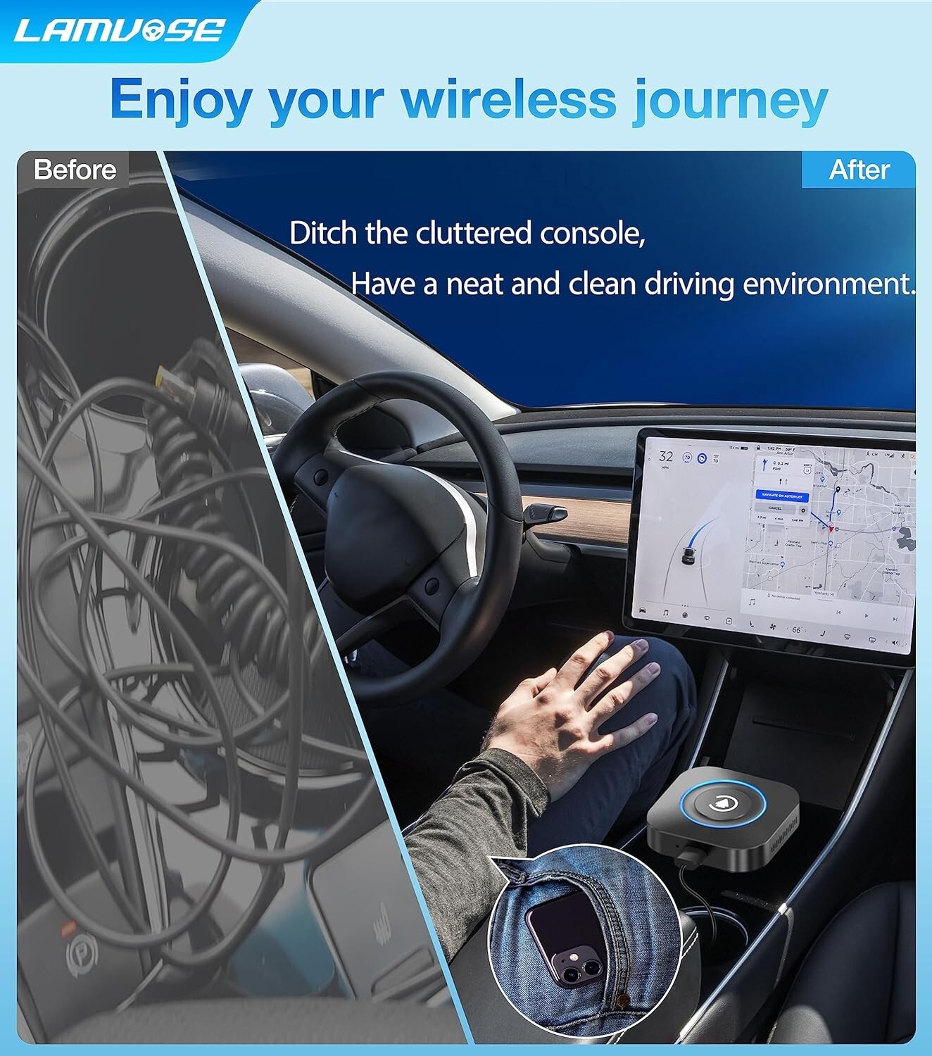 Magic Box 2.0 the Magic Box Carplay Streaming Supports Netfiix/Youtube NEW US
