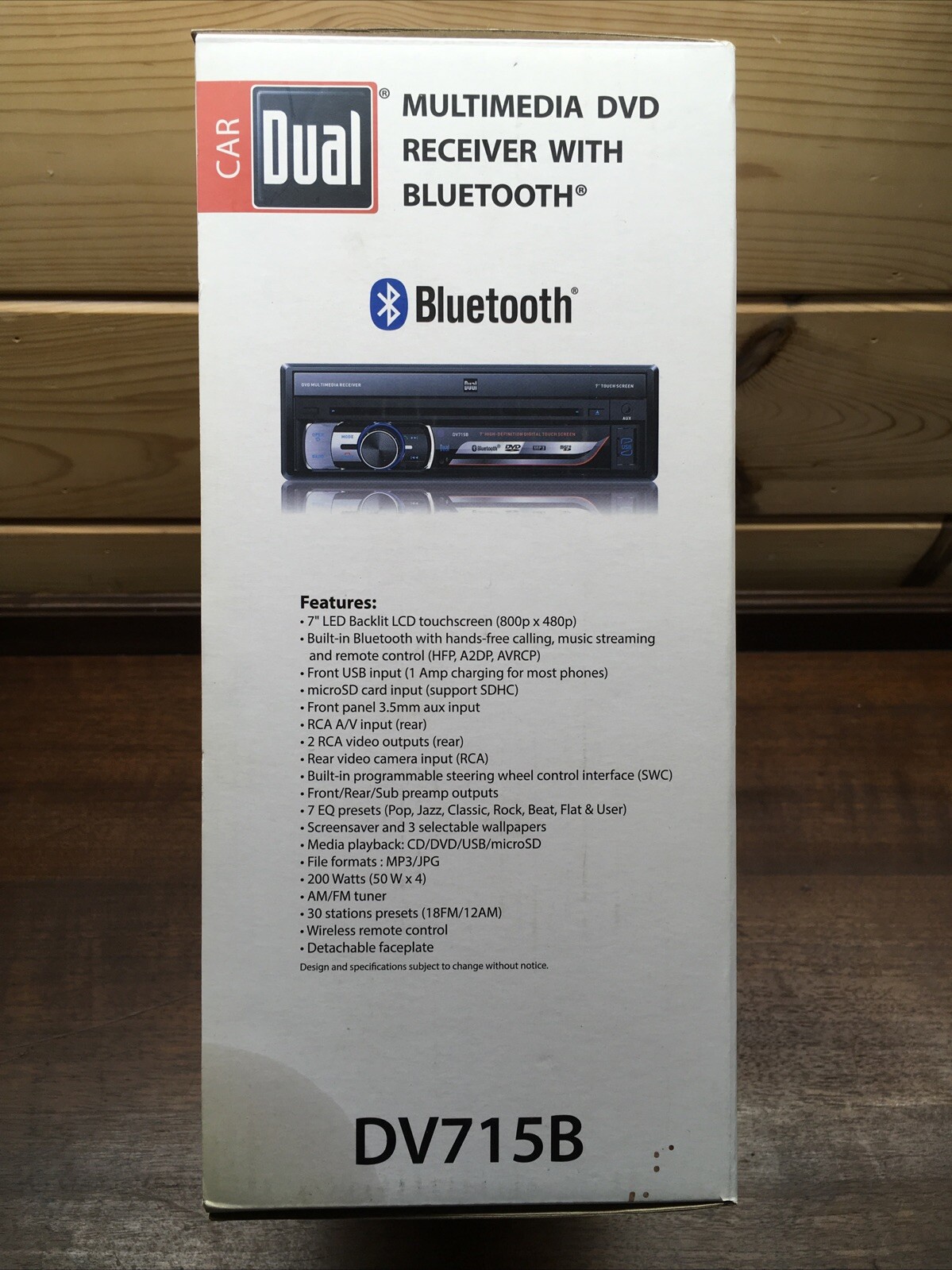 🔥Dual Multimedia DVD Receiver DV715B 7″ Flip Touchscreen W/Bluetooth USB SD
