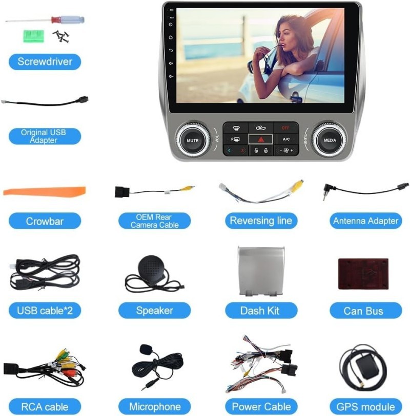 Android 13 Stereo Radio GPS + Backup Camera For Chevrolet Camaro 2008-15 Carplay