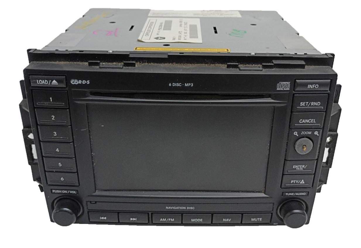 05 06 07 Chrysler 300 Dodge Ram Jeep Nav 6 Disc CD Radio P56038646AL PARTS! #2