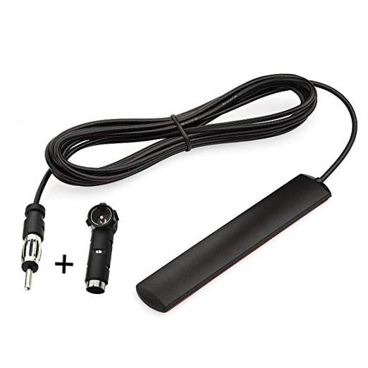 Car Stereo FM Radio Antenna, Hidden Windshield Antenna, DIN Plug black