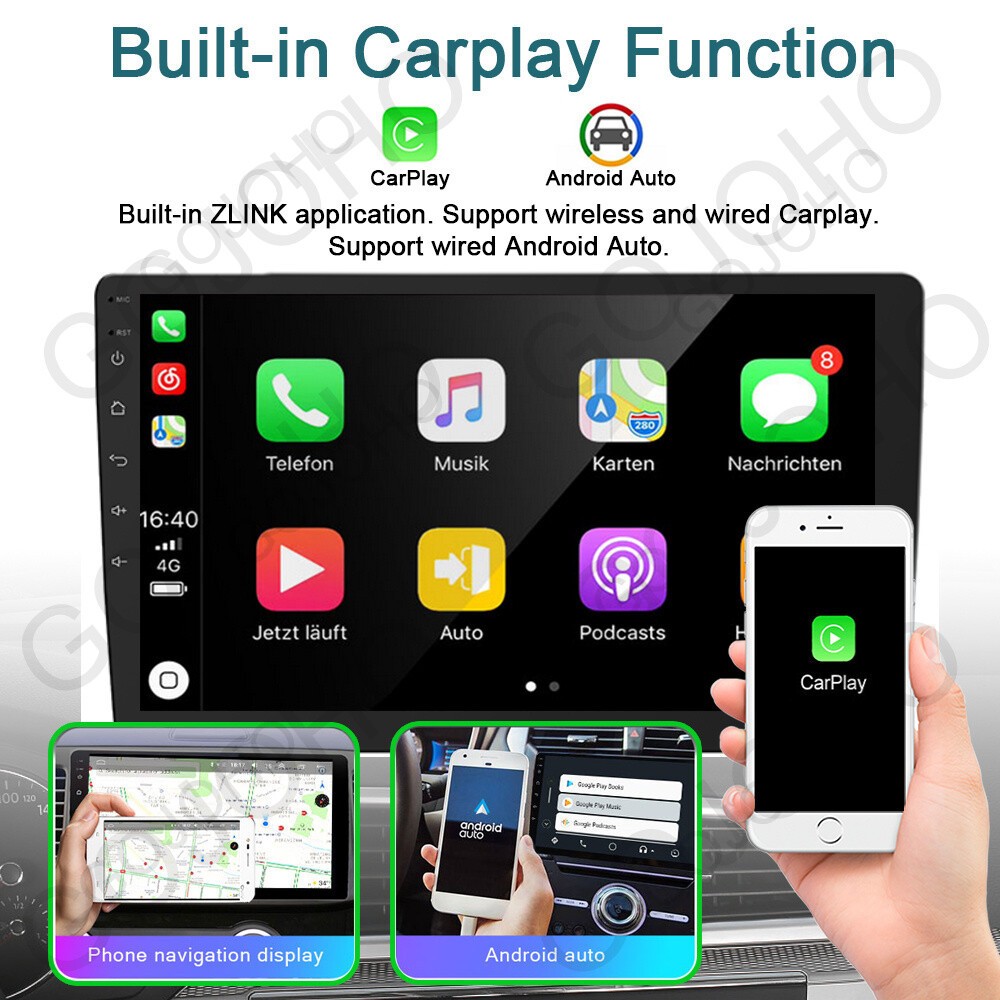 For 2004-2007 Honda Fit Jazz Radio Apple CarPlay Android 13 Car Stereo GPS Navi