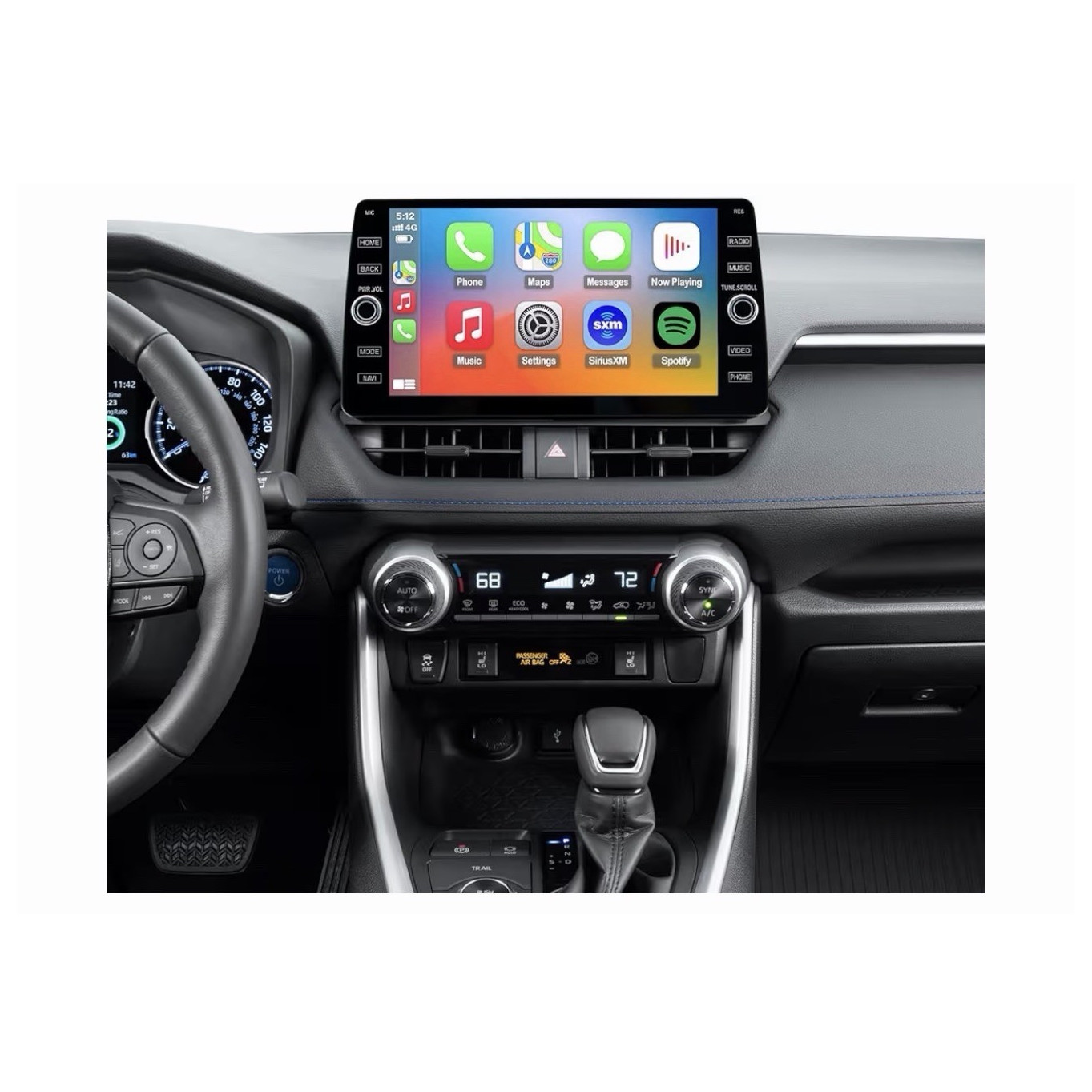 Car Mp5 Player for Toyota RAV4 2019-2022 Touchscreen GPS Bluetooth Backup Camera