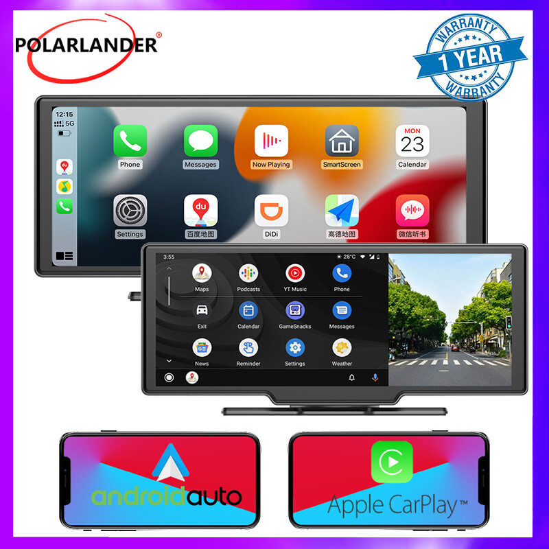 10 Inch Carplay Android Auto Bluetooth AUX Touch Screen Mirror Link Camera FM