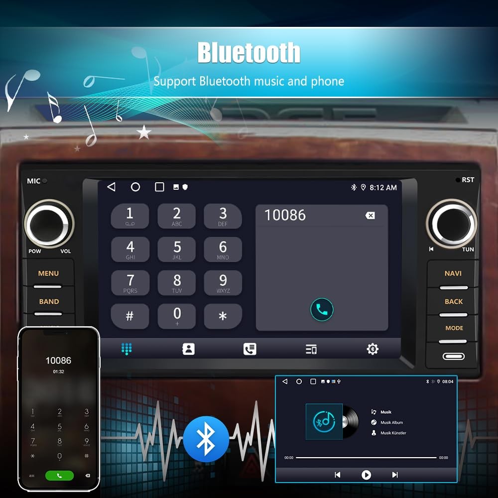Vratzn Android 13 Car Radio Stereo for Dodge RAM 1500 2500 3500 2009 2010 201…