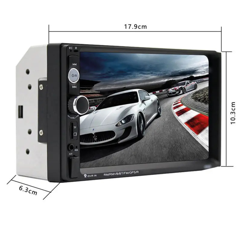 New 2Din car radio car stereo 7″ touch screen MP5 player FM mirror link player,