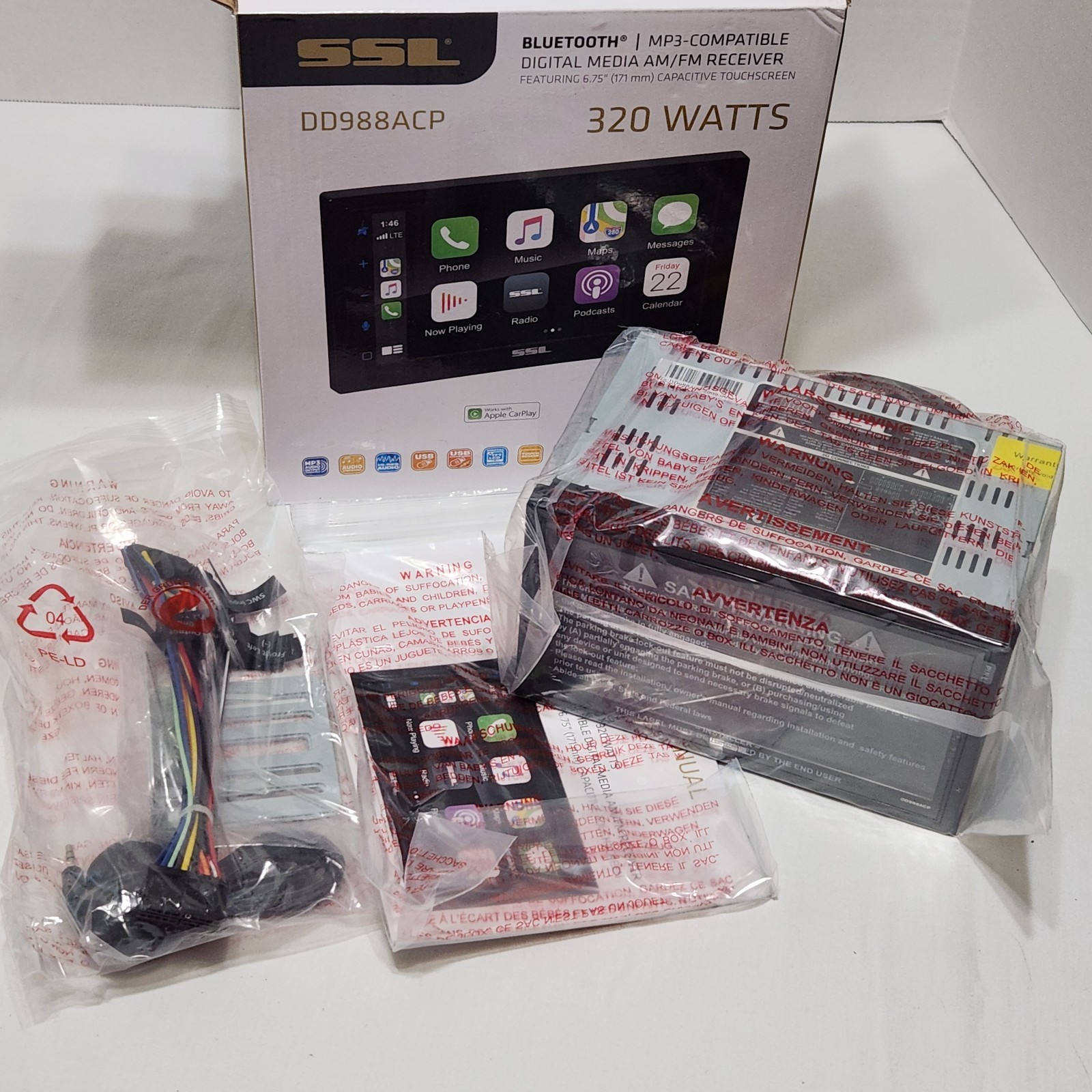 Sound Storm Laboratories SSL DD988ACP Car Audio Stereo System NEW