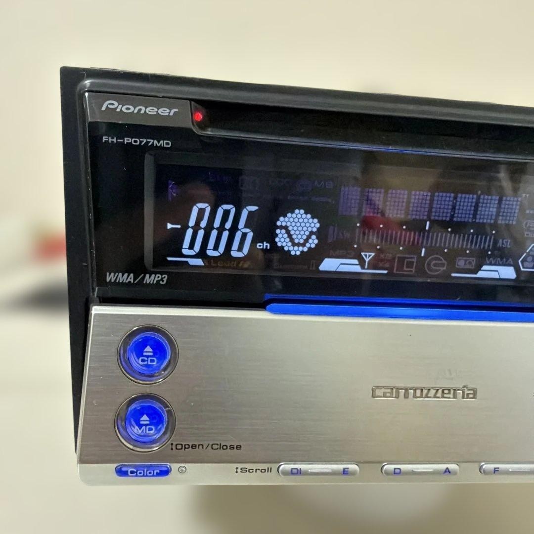 Carrozzeria FH-P077MD 2DIN MD/CD operation confirmed