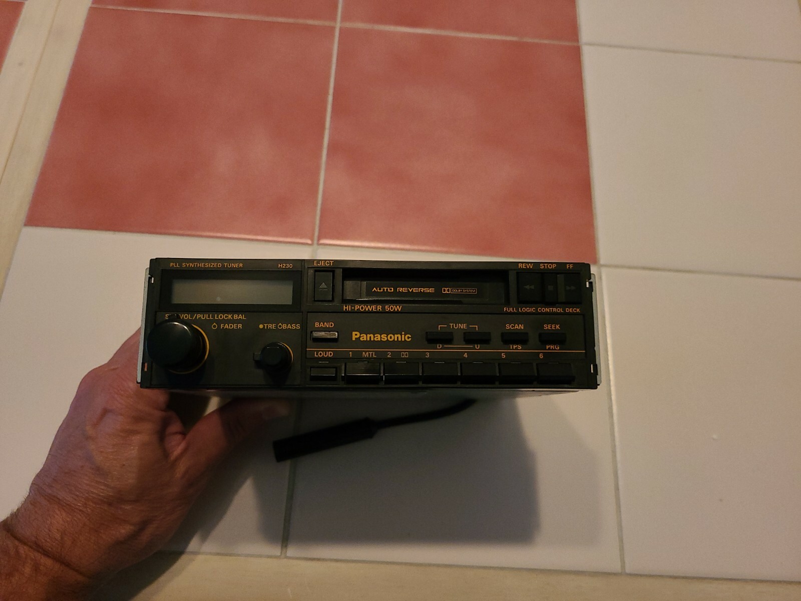 Panasonic CQ-H210FKUA 00296-21050 Cassette Car Stereo Pulled from new car