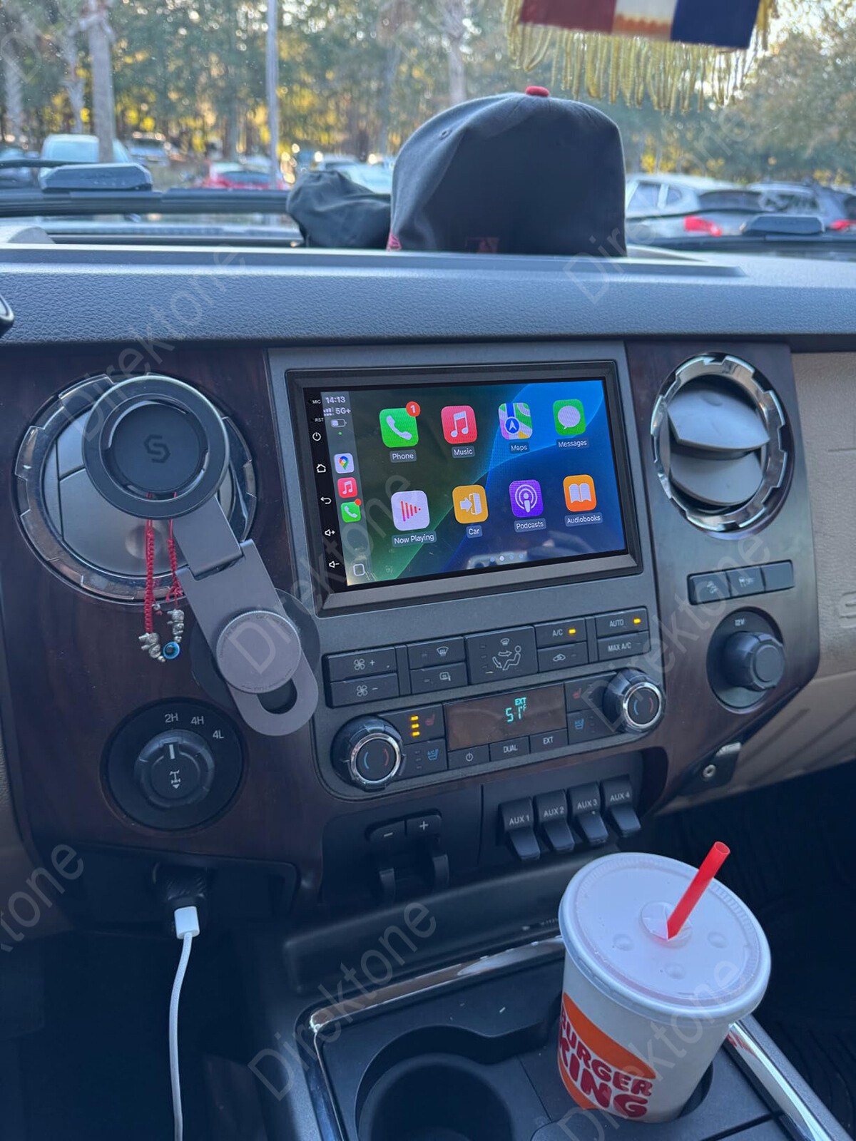4+64G For 2006-14 Ford F-250 F-350 F-450 Super Duty Android 13 Carplay Radio SWC