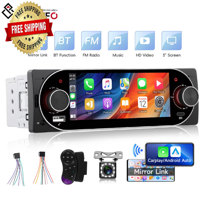 Estereo De Pantalla con Bluetooth Para Coche Carro Auto MP3 Player WMA/WAV/APE/F