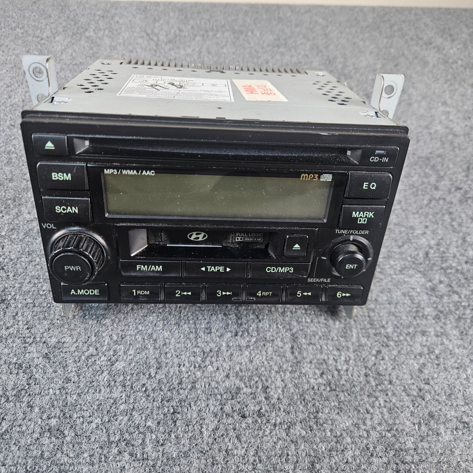 Hyundai OEM Car Stereo CD MP3 Cassette Player Radio 96180-2E100 HMP-280JML