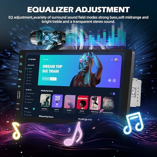 Single Din Car Stereo with Mirror Link for Android/iOS – 9 Inch Touch Screen