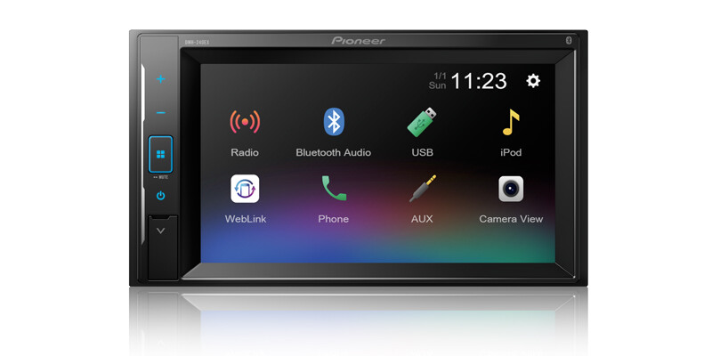 Pioneer DMH-240EX 6.2″ Touchscreen Car Receiver + Rearview Backup Camera XX-20C