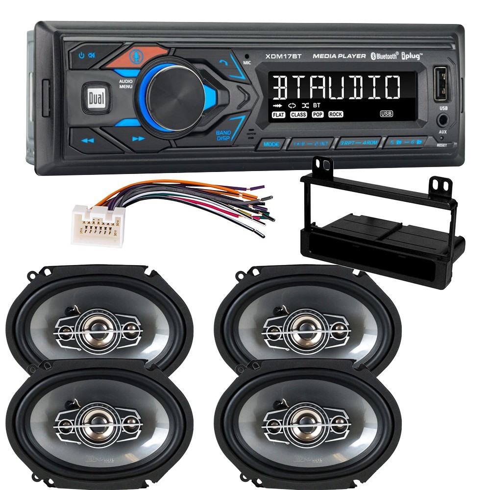 AM/FM Radio MP3 Player Car Stereo & 6×8″ Door Speakers for 1999-2003 Ford F-150