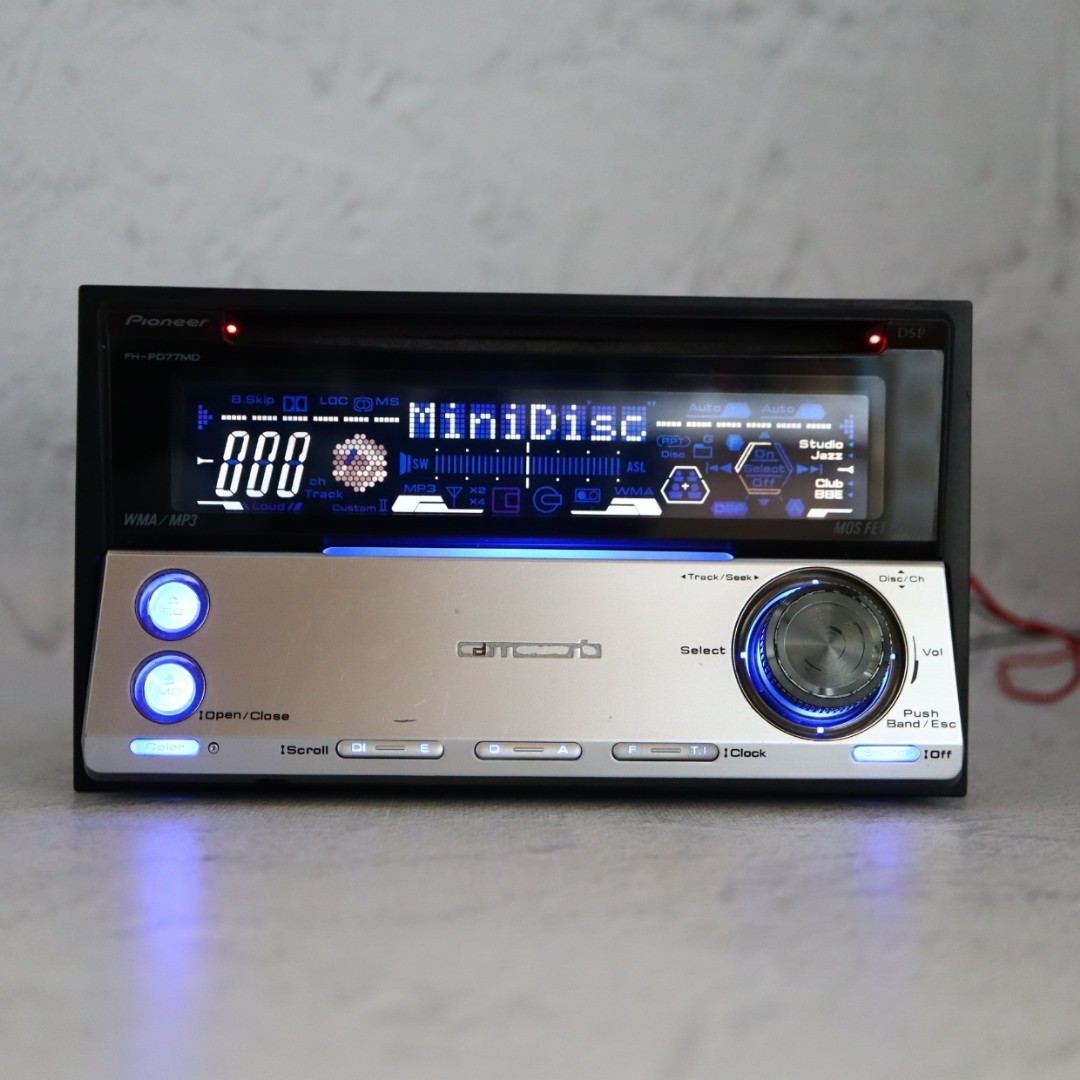 Carrozzeria FH-P077MD 2DIN CD MD CD-R/RW MDLP DSP Fully maintained Working JP
