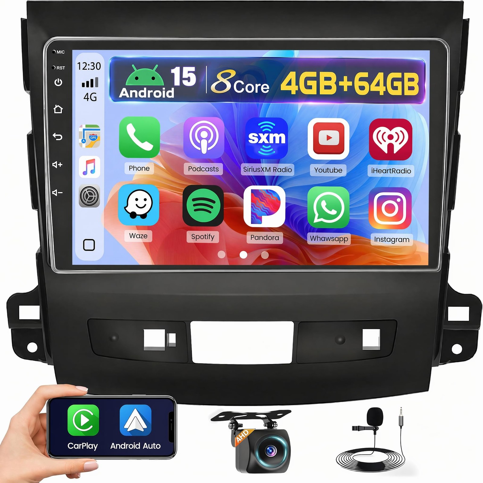 [Fuluku] 2+64GB 9″ Android 15 Car Radio for Mitsubishi Outlander 2008-2015 | …