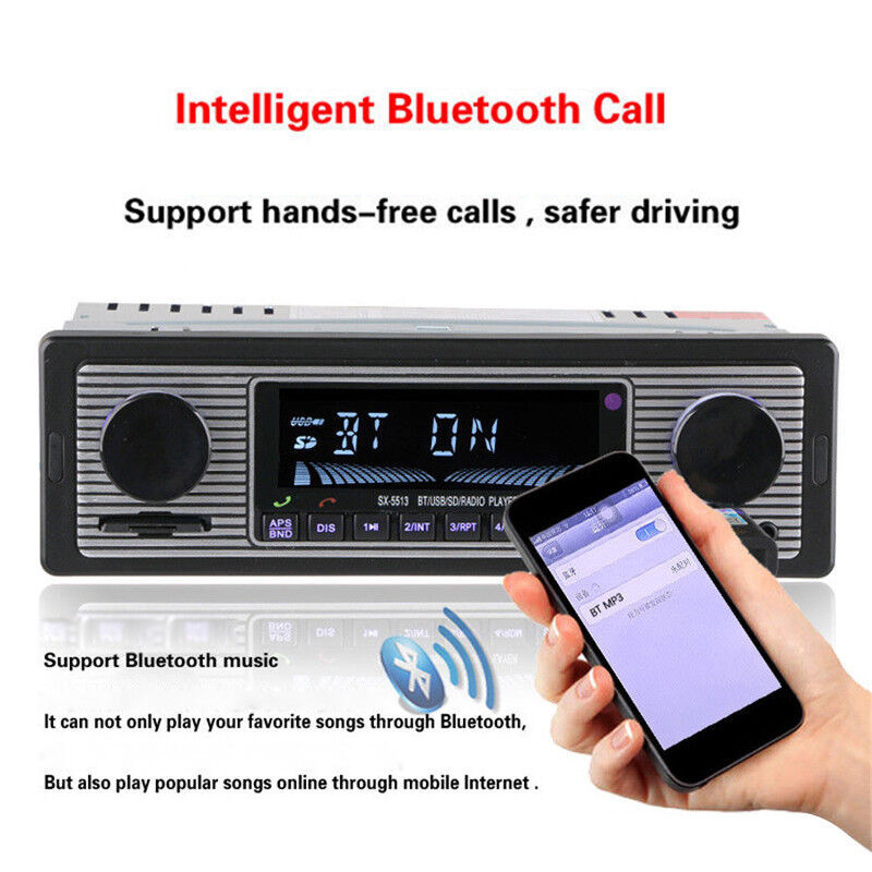 Car 4-Channel Digital Bluetooth Audio Stereo Player w/Remote Control USB/FM/MP3