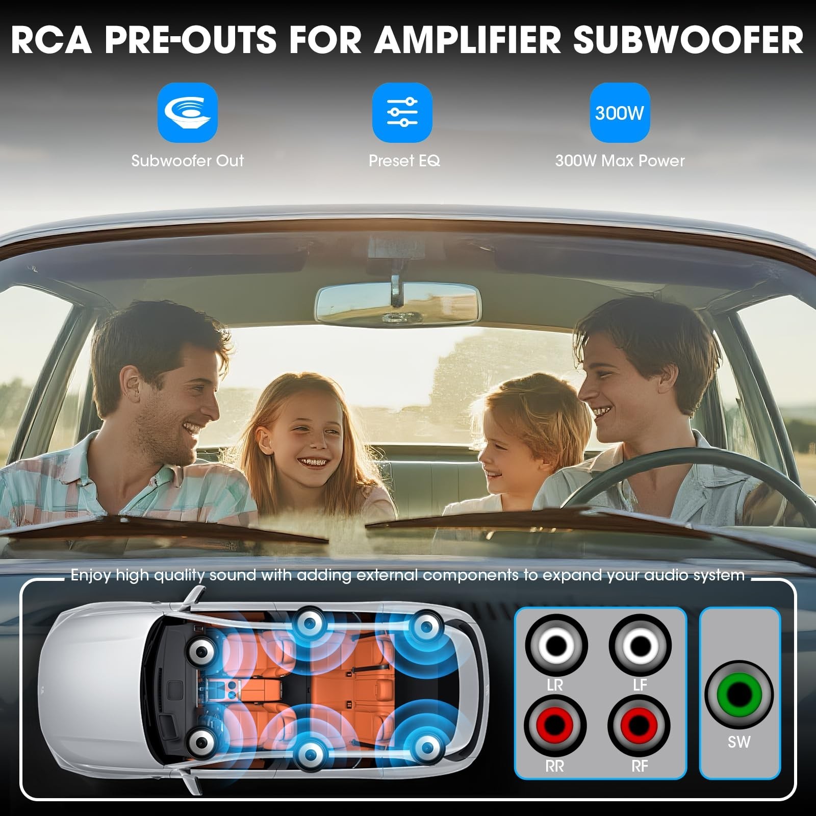 Classic Car Stereo Receiver – Vintage Retro Single Din Radio, Bluetooth, AM/FM,